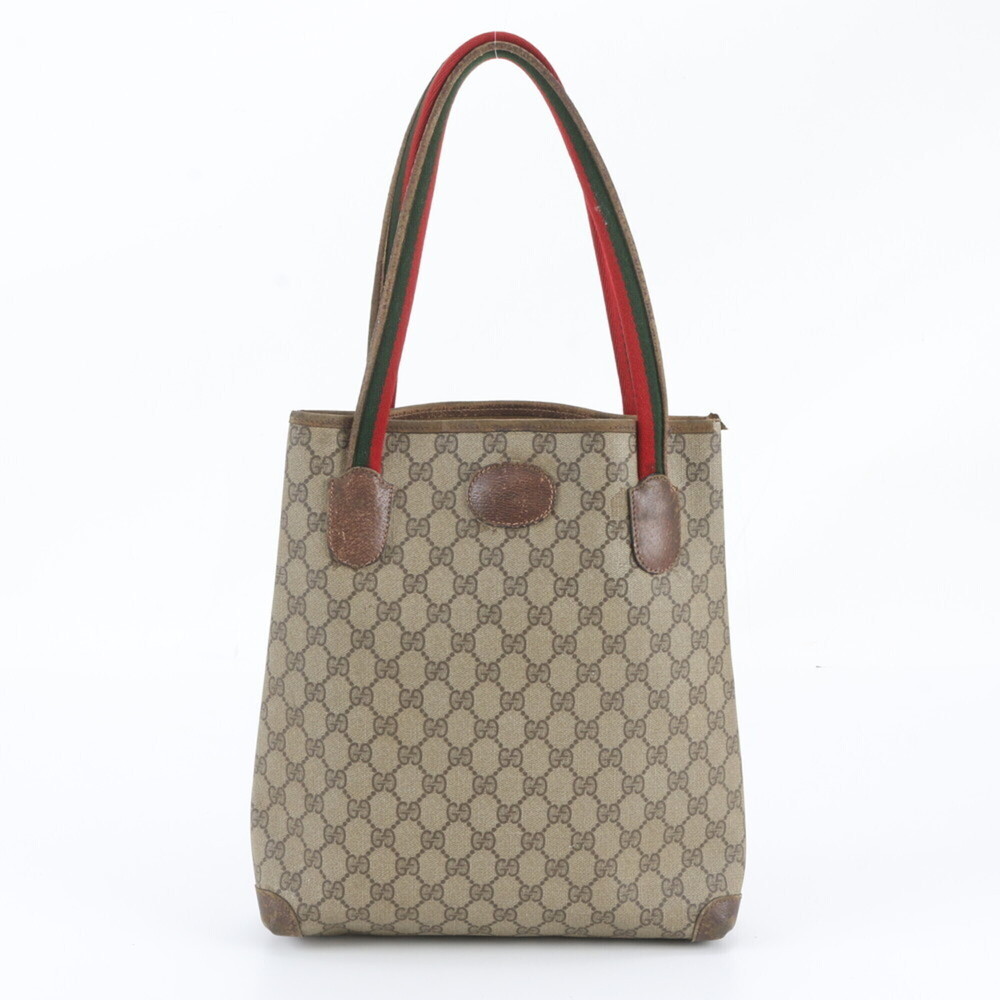 Gucci Old GG Supreme Sherry Line 58 02 4889 Leather Tote Bag for Men